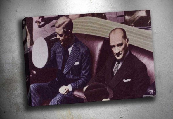 ata-200 Ataturk Ve Kral Edward Iv Kanvas Tablo - 1