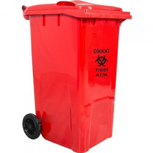 Uçak Plastik Tıbbı Atik Çöp Konteyneri 120 LT A Kalite