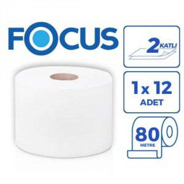 Focus Mini Cimri İçten Çekmeli Tuvalet Kağıdı 12 Rulo