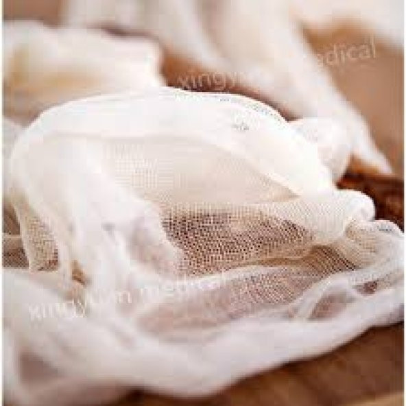 GEVŞEK TÜLBENT 100 PAMUK PEYNİR SÜZME BEZİ  50 CM EN* 5 MT BOY - 2