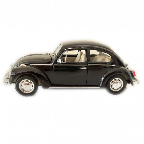 Volkswagen Beetle (Hard - Top)  1/24-27 Ölçek Siyah Model Oyuncak Araba