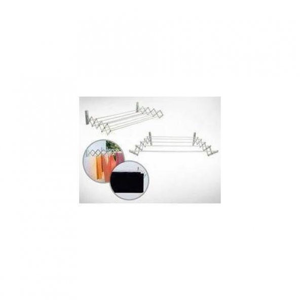 Akordiyon Katlanabilir Çamaşır Kurutma Askısı 60Cm - 2