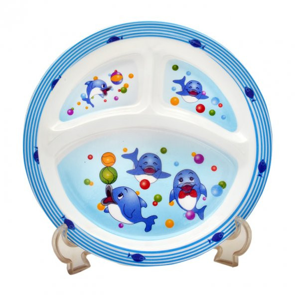 Yunus Melamin Bebek Mama Yemek Tabağı Kabı Bardak Kaşık 5li set - 2