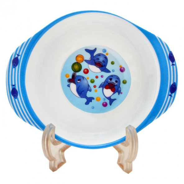 Yunus Melamin Bebek Mama Yemek Tabağı Kabı Bardak Kaşık 5li set - 3