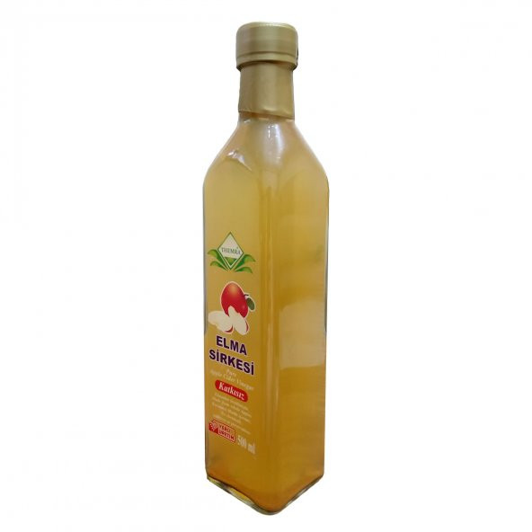 Themra Elma Sirkesi Cam Şişe 500 ML - 2
