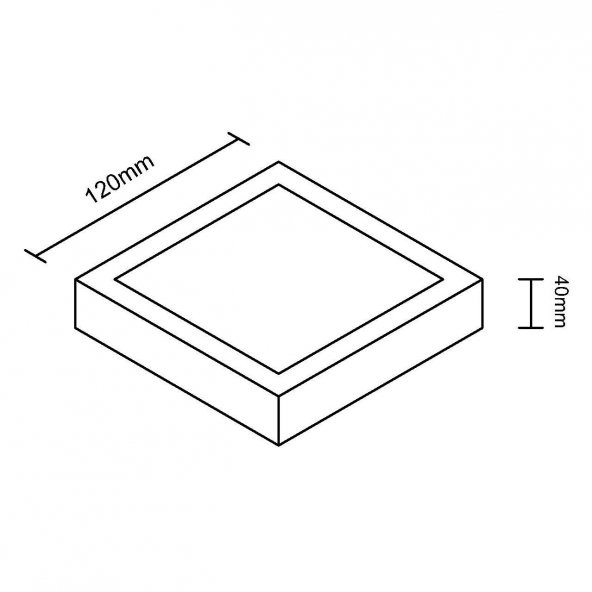 Maxled Sıva Üstü Kare Led Panel 6 Watt 4000 Kelvin - 2
