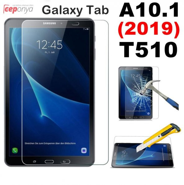 Ceponya Galaxy Tab A 10.1 (2019) T510 Temperli Cam Ekran Koruyucu - 2