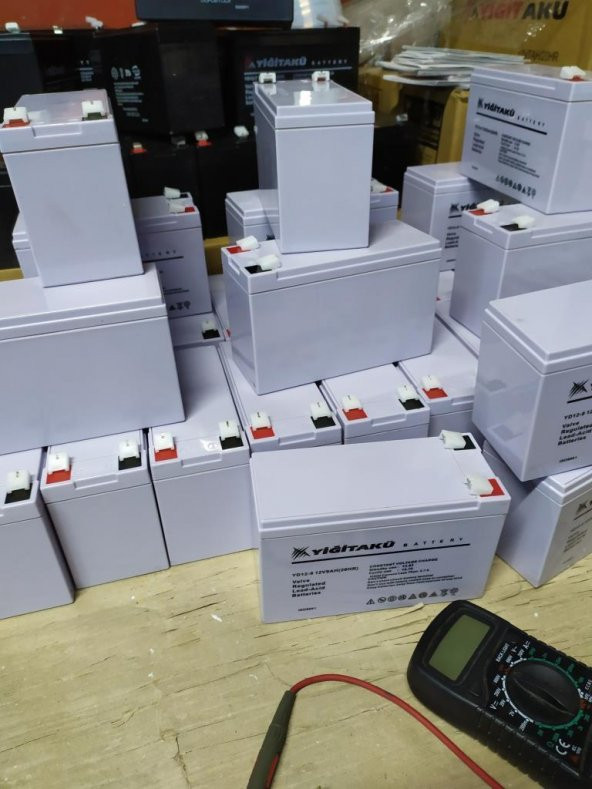 12V 9AH-AMPER KURU AGM YİĞİT AKÜ UPS GÜÇ KAYNAĞI 2021/08 Pilsan - 7