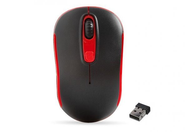 Everest SM-804 1600dpi Kablosuz Mouse Siyah-Kırmızı