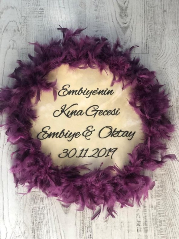 35*35 Kişiye Özel Tef Tüylü Sünnet, Gelin, Kına Tefi - 2