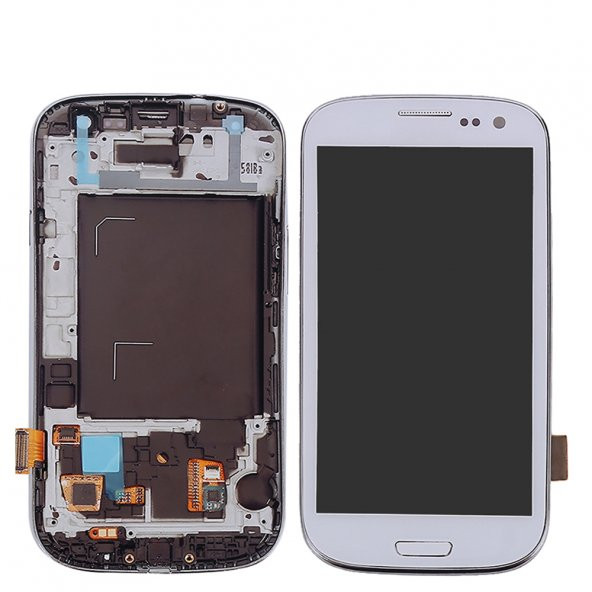 Samsung Galaxy S3 Neo 9301-9308 LCD Ekran Dokunmatik Revize Beyaz