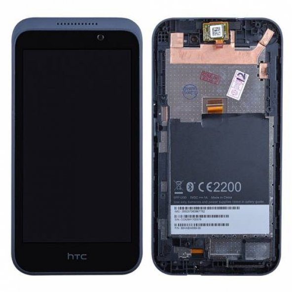 HTC Desire 320 Lcd Ekran Dokunmatik Çıtalı Siyah