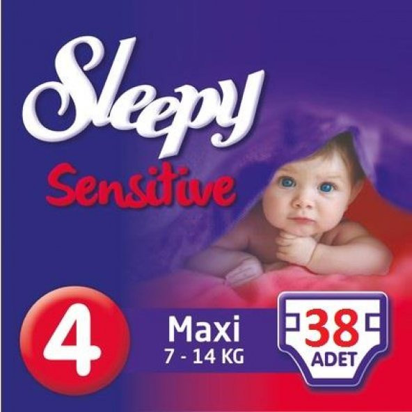 SLEEPY Sensitive Jumbo Maxi 7-14kg No:4 38li