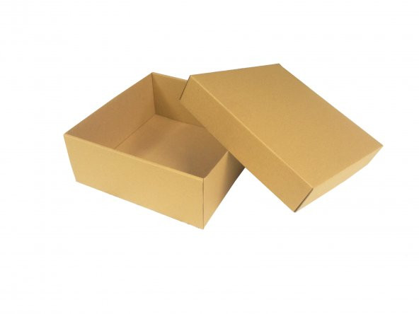 Kolievi Kraft Kapaklı Kutu 25x25x10 cm (Seçenekli)