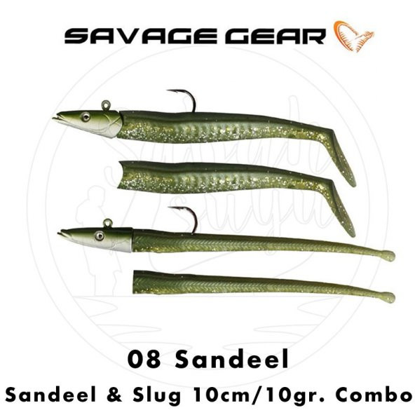 Savage Gear Sandeel - Slug 10cm 10gr. Combo (4+2) Sandeel