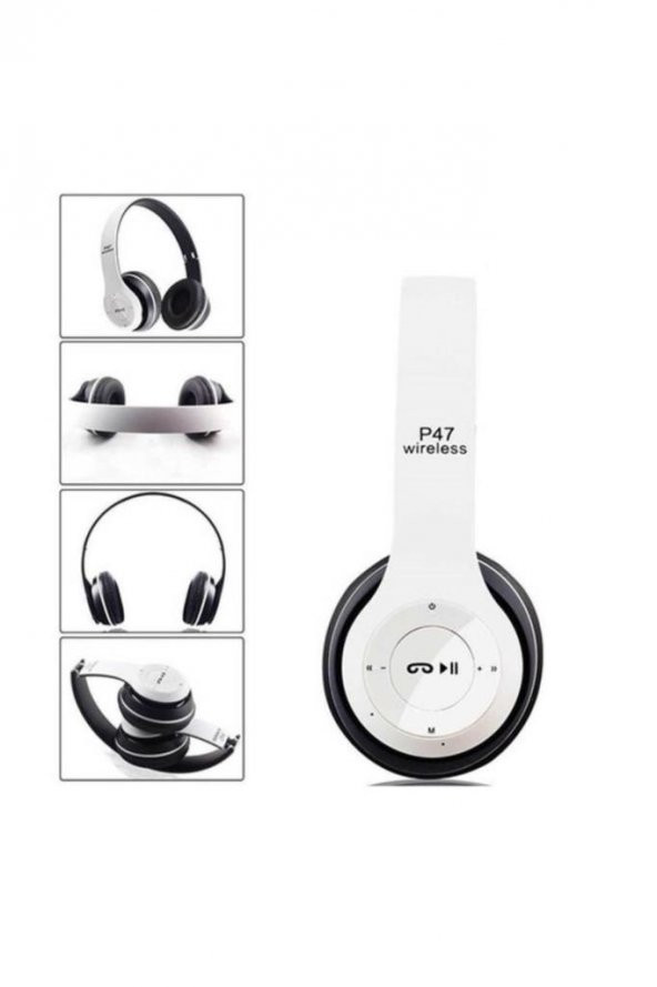 P47 Wıreless Bluetooth Kablosuz Radyolu Mp3 Çalar Kulaklık renksan 01