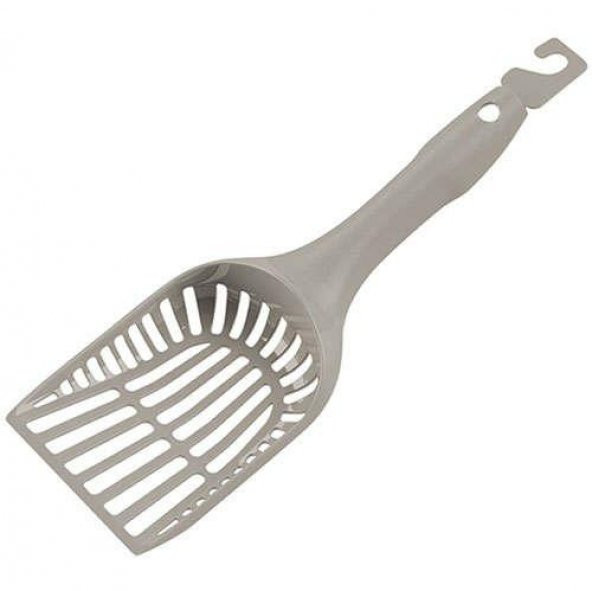 Moderna Plastik Elekli Kedi Kumu Küreği Gri 27 cm