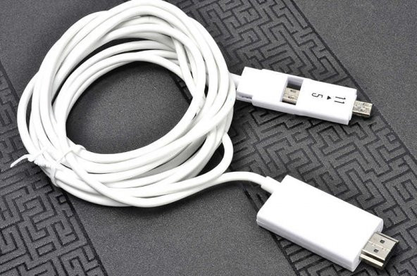 Galaxy Note 3 MHL Görüntü Aktarıcı HDMI Kablo - 4
