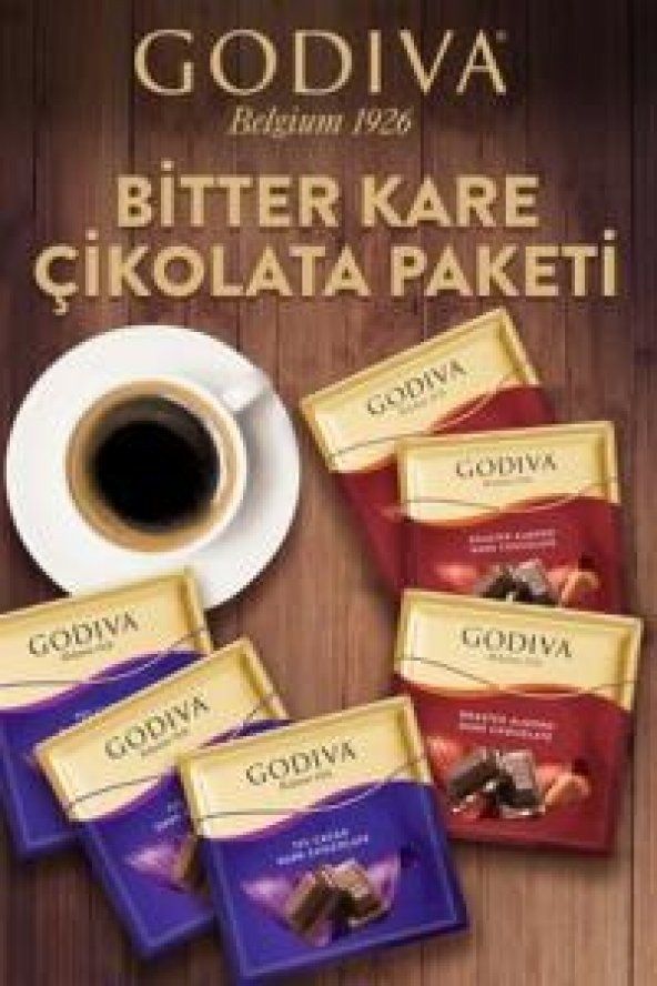 Godiva Bitter Kare Çikolata Paketi