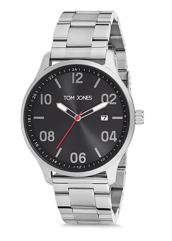 Tom Jones TJE9008 çelik kordon erkek kol saati 2 yıl garantili
