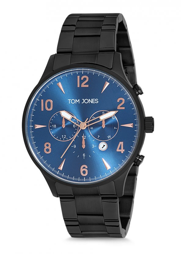 Tom Jones TJE9003 çelik kordon erkek kol saati 2 yıl garantili