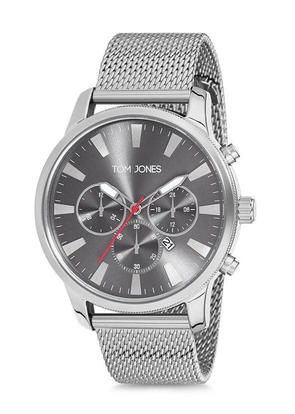 Tom Jones TJE9023 çelik kordon erkek kol saati 2 yıl garantili