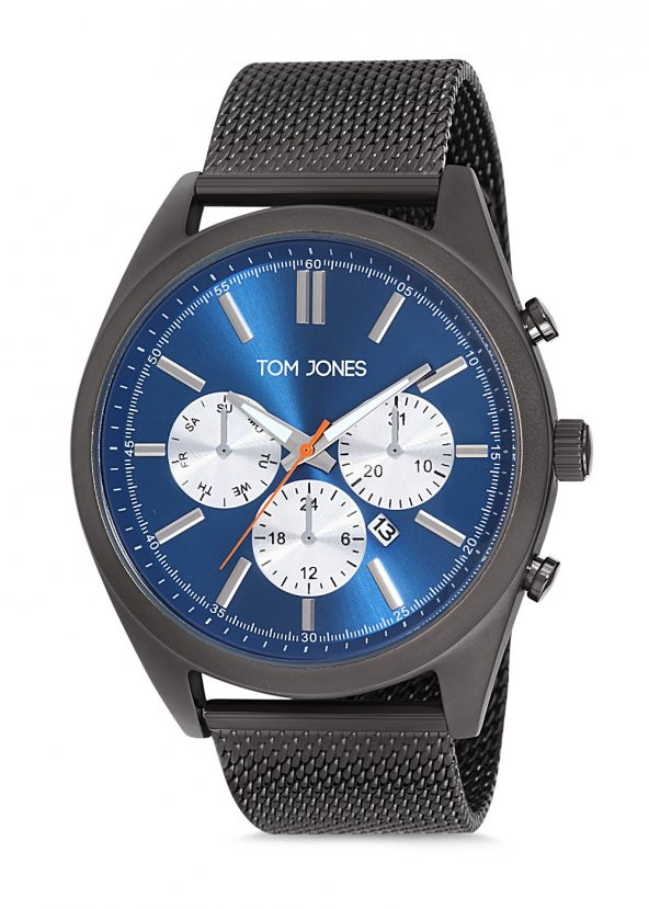 Tom Jones TJE9045 çelik kordon erkek kol saati 2 yıl garantili
