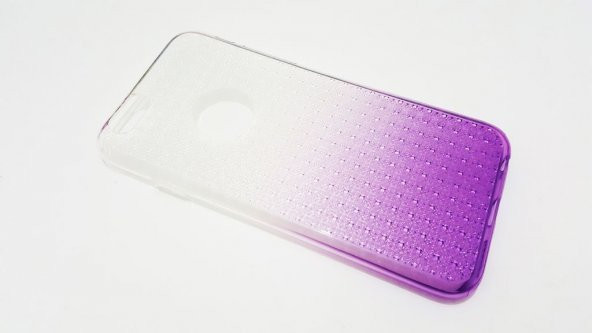 iPhone 6 -6S Buzlu Mor Yumuşak Silikon Kılıf - 2