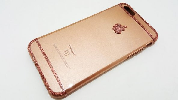 iPhone 6-6S Rubber Sert Silikon Rose Gold Kılıf