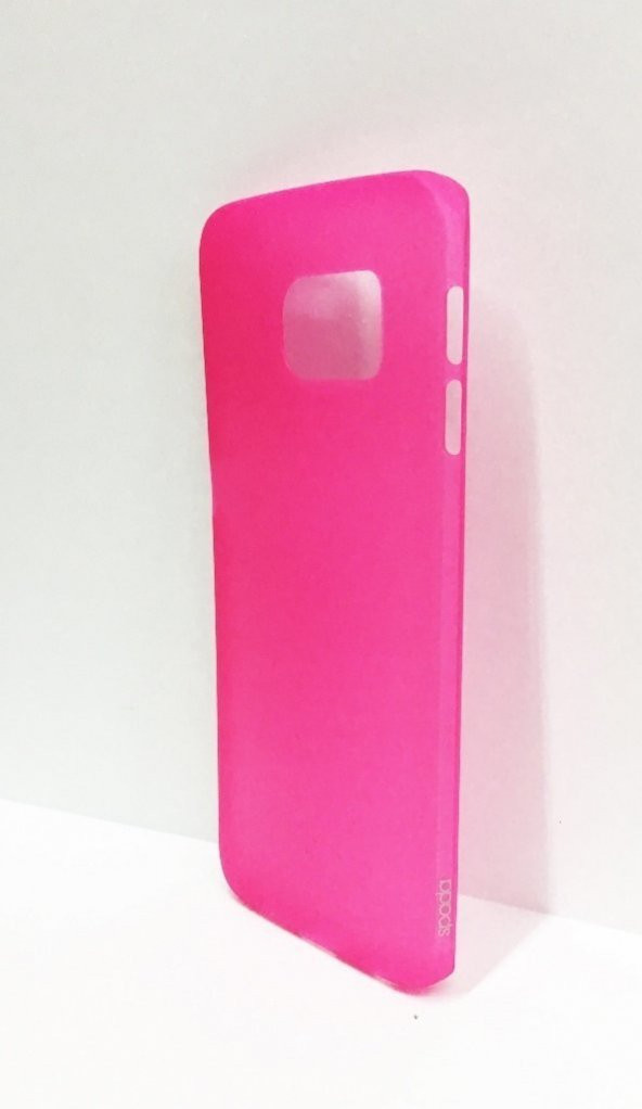 Samsung Galaxy S6 Edge Spada Pembe Silikon Kılıf - 2