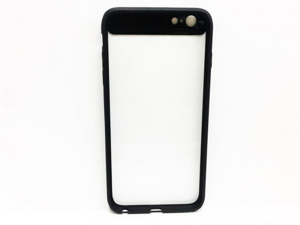 iPhone 6-6S Plus Siyah Kenar Şeffaf Rubber Silikon Kılıf - 2