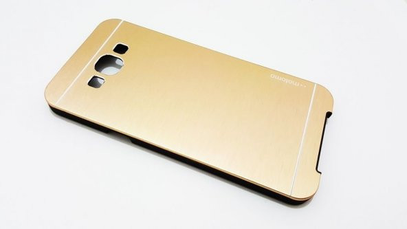 Samsung Galaxy A8 Motomo Gold Metal Kılıf