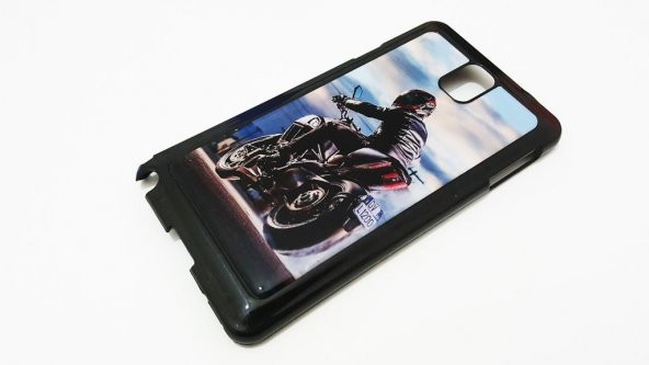 Samsung Galaxy Note 3 Motorlu Siyah Rubber Silikon Kılıf - 1