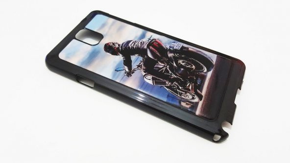 Samsung Galaxy Note 3 Motorlu Siyah Rubber Silikon Kılıf - 2