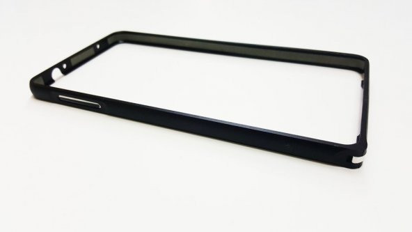 Samsung Galaxy Note 4 Çelik Siyah Bumper - 3