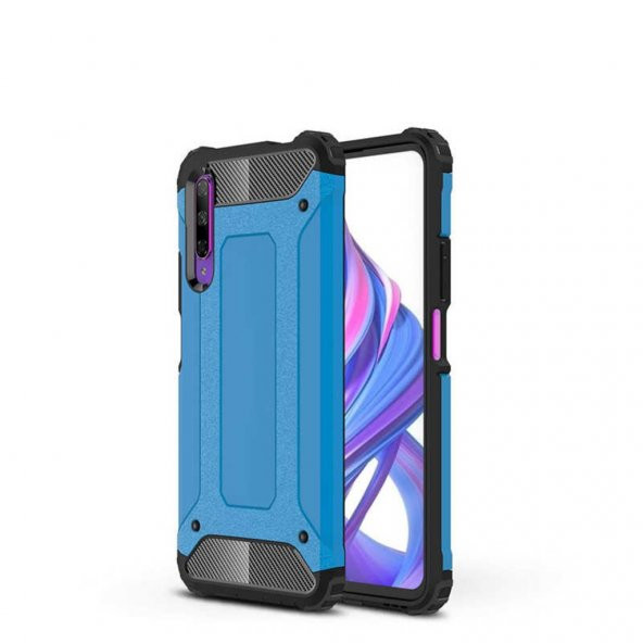 Huawei P Smart Pro 2019 Kamera Korumalı Armor Hybrid Zırh Kılıf - 4