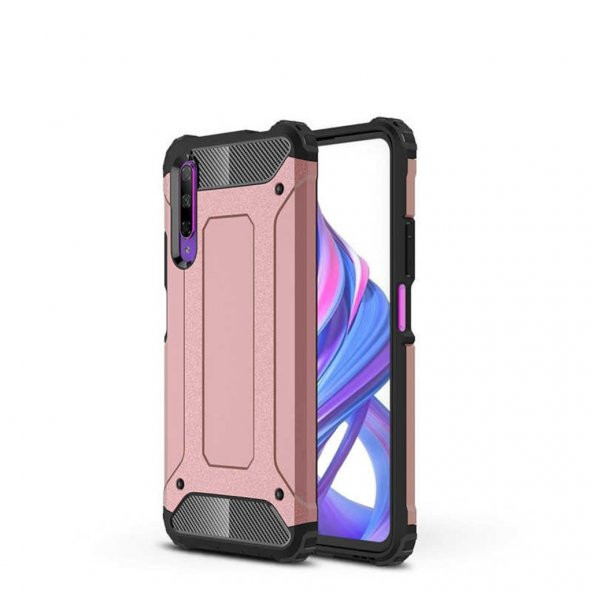 Huawei P Smart Pro 2019 Kamera Korumalı Armor Hybrid Zırh Kılıf - 5