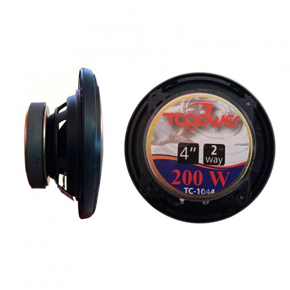 TCPOWER 2 YOLLU 10CM KAPAKLI OTO HOPARLÖR - 200W - 2