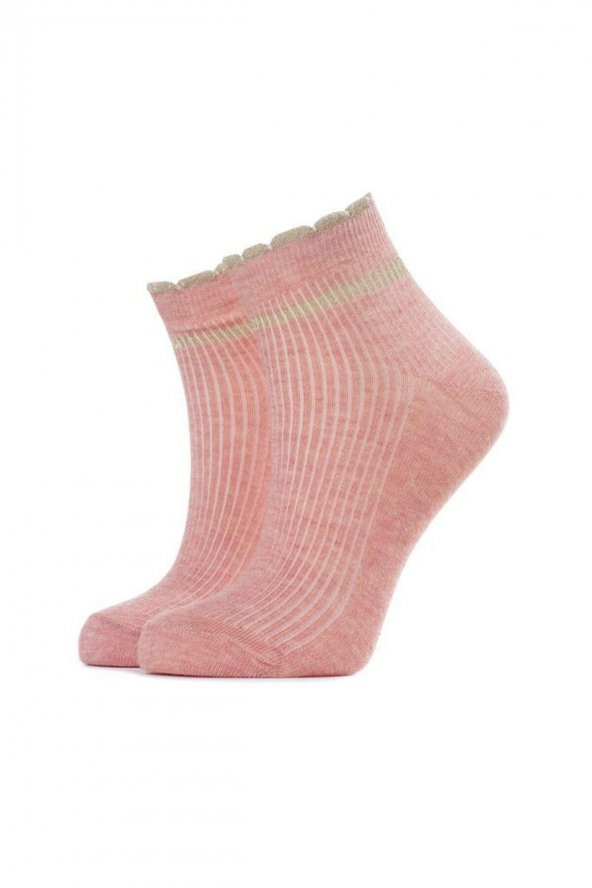 3lü Kadın Simli Pikotlu  Çorap 3441-A3