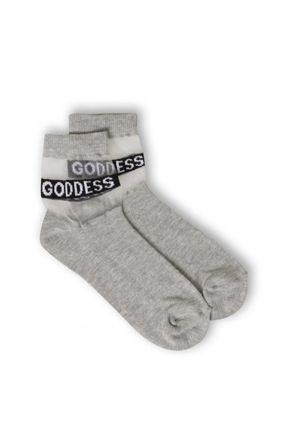 3lü Kadın İnce Goddess Yazılı  Çorap 3442-A3 - 5