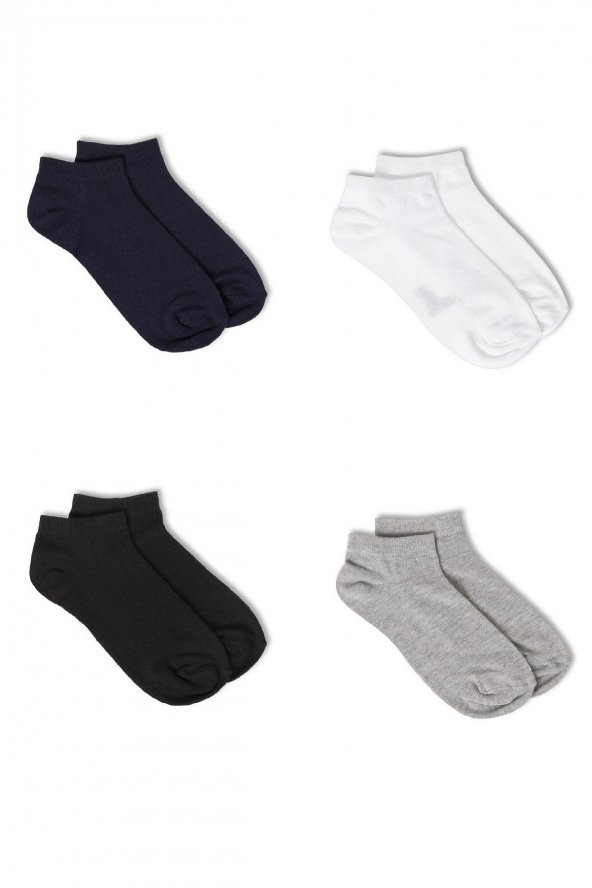 4lü Erkek Düz  Çorap 4411-B4 - 2