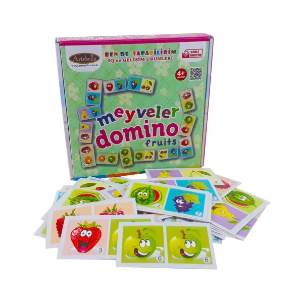 Zeka ve Dikkat Geliştiren Oyunlar I Meyveler Domino +4 Yaş - 2