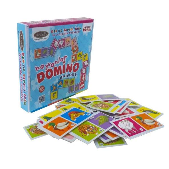 Zeka ve Dikkat Geliştiren Oyunlar I Hayvanlar Domino +4 Yaş - 2