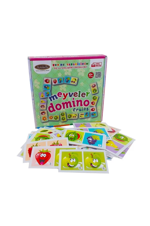 Zeka ve Dikkat Geliştiren Oyunlar I Meyveler Domino +4 Yaş - 5