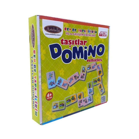 Zeka ve Dikkat Geliştiren Oyunlar I Taşıtlar Domino +4 Yaş