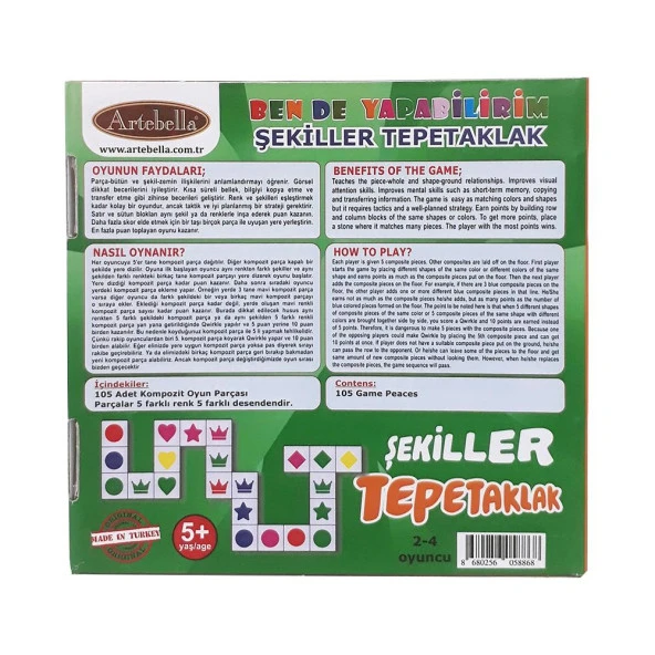 Zeka ve Dikkat Geliştiren Oyunlar I Tepetaklak Şekiller +5 Yaş - 3
