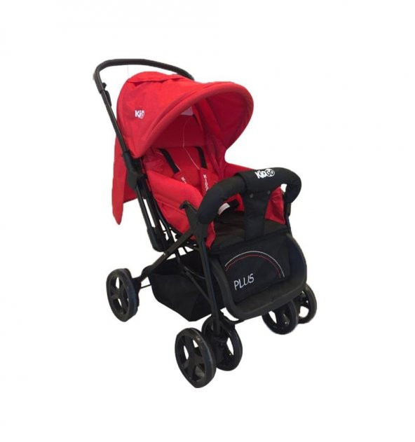 Kidgo Plus Çift Yönlü Bebek Arabası - Kırmızı