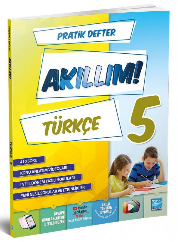 Karaca Eğitim Yayınları Akıllım Pratik Defter Türkçe 5. Sınıf