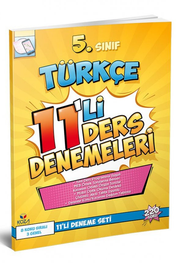 Koza Yayın 5. Sınıf Türkçe 11'Li Deneme Seti