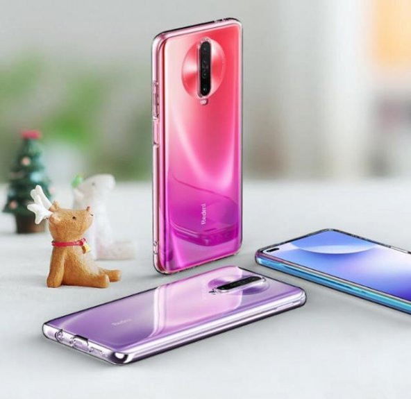 Xiaomi Redmi K30 İnce Esnek Sararmaz Şeffaf Süper Silikon Kılıf - 8